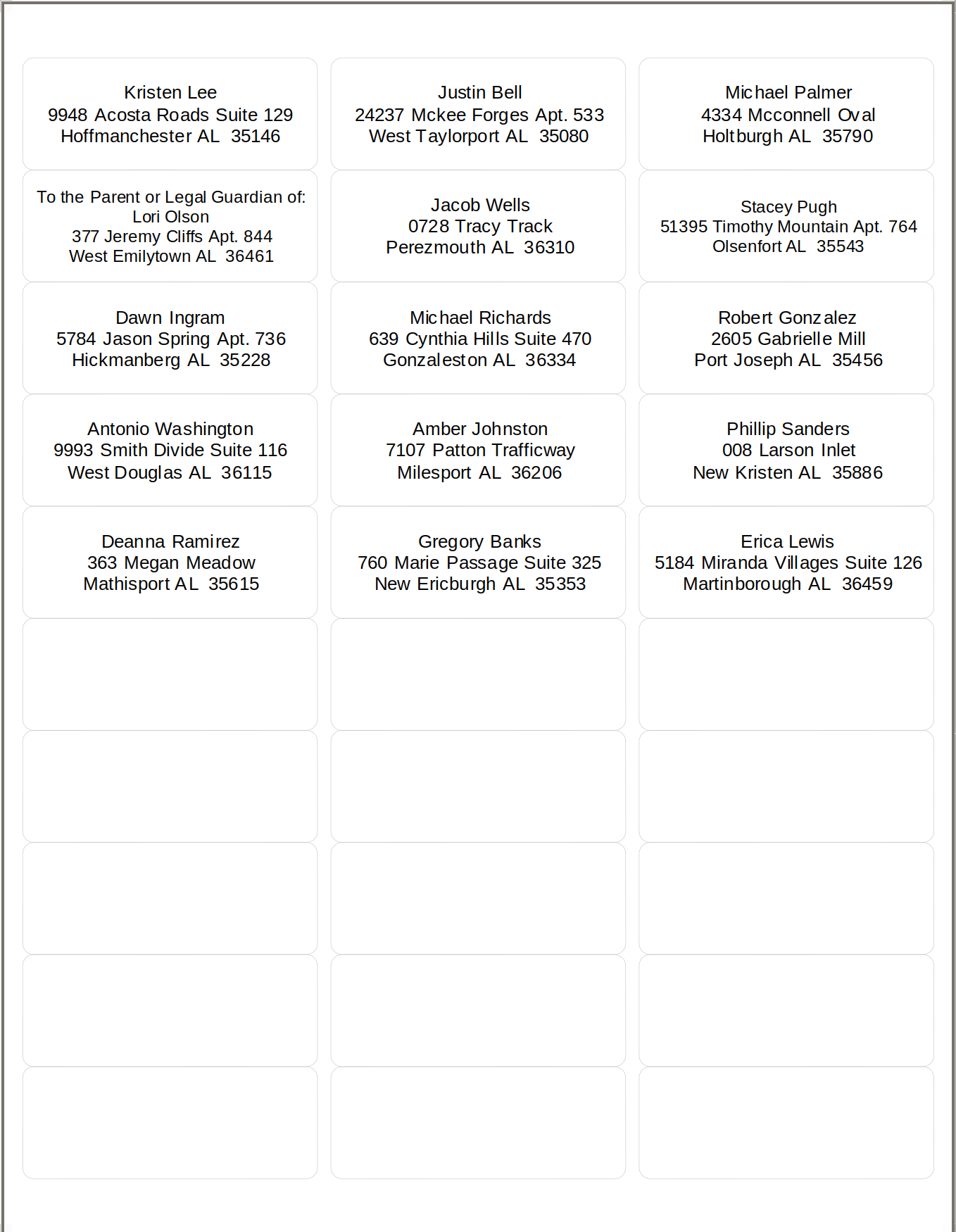 Image of formatted file.